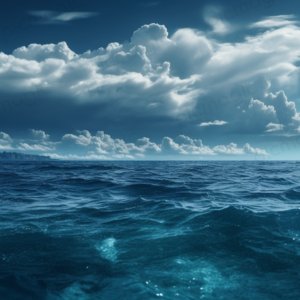海と大きな雲 画像 無料　サンプル