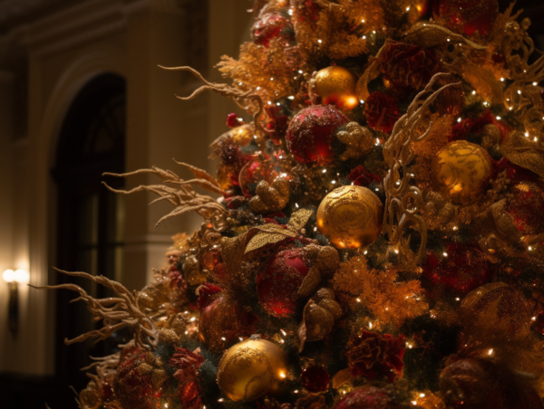 クリスマス　画像　無料　枝の伸びた　クリスマスツリー2