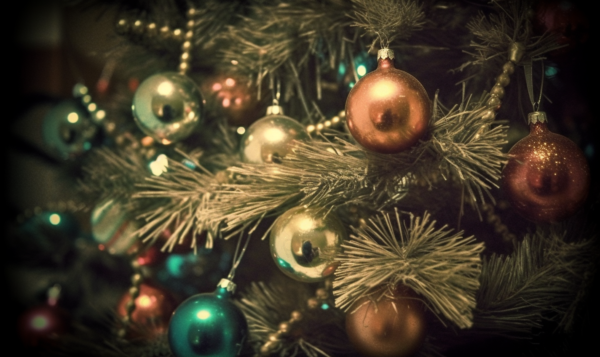 クリスマス　画像　無料　シンプルなオーナメント　クリスマスツリー2