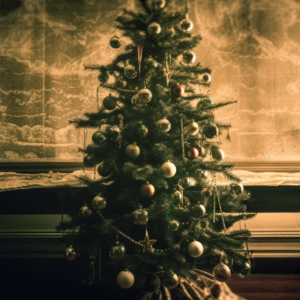 クリスマス　画像　無料　レトロ　クリスマスツリー2