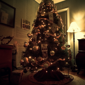 クリスマス　画像　無料　部屋の中　大きなクリスマスツリー2