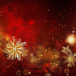 クリスマス　画像　無料　幻想的な雰囲気　赤　ゴールド　冬デザイン