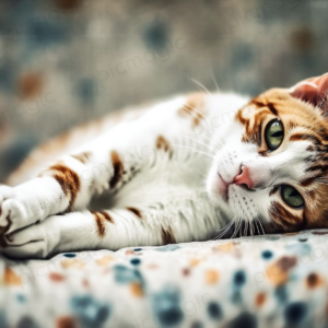 横たわる　猫　無料　画像 サンプル