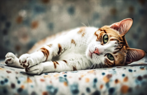 横たわる　猫　無料　画像 サンプル