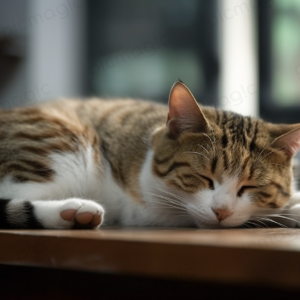 ぐっすり眠る　猫　無料　画像 サンプル
