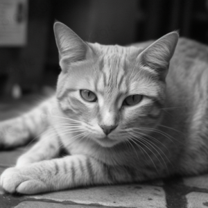 モノクロ　虎猫　無料　画像 サンプル