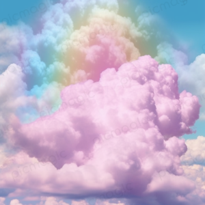 虹 画像 無料 雲　淡い 2