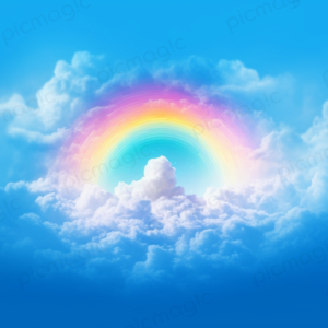虹 画像 無料 空　雲 2