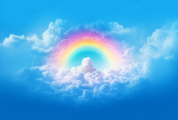 虹 画像 無料 空　雲 2