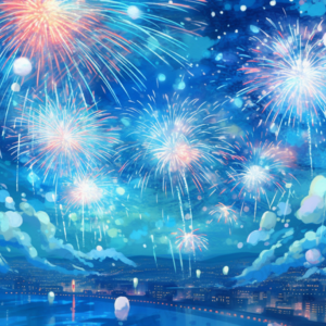 空に打ち上げ花火　夏 画像 無料 2