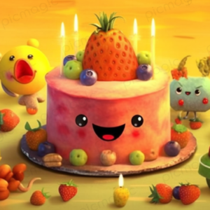 かわいい　ケーキ　誕生 日 画像 アプリ 無料 2